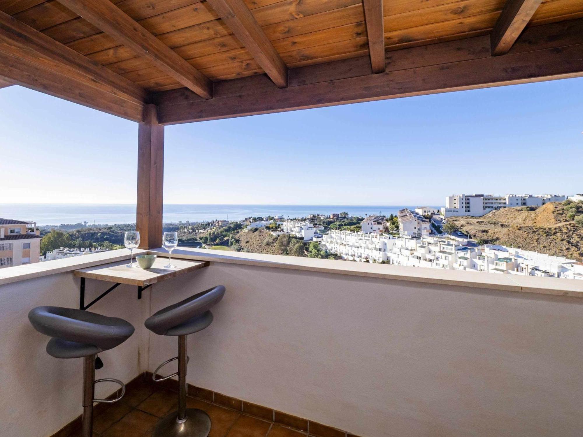 Apartamento Atico Con Vistas Al Mar Piscina Y Parking Málaga Exterior foto