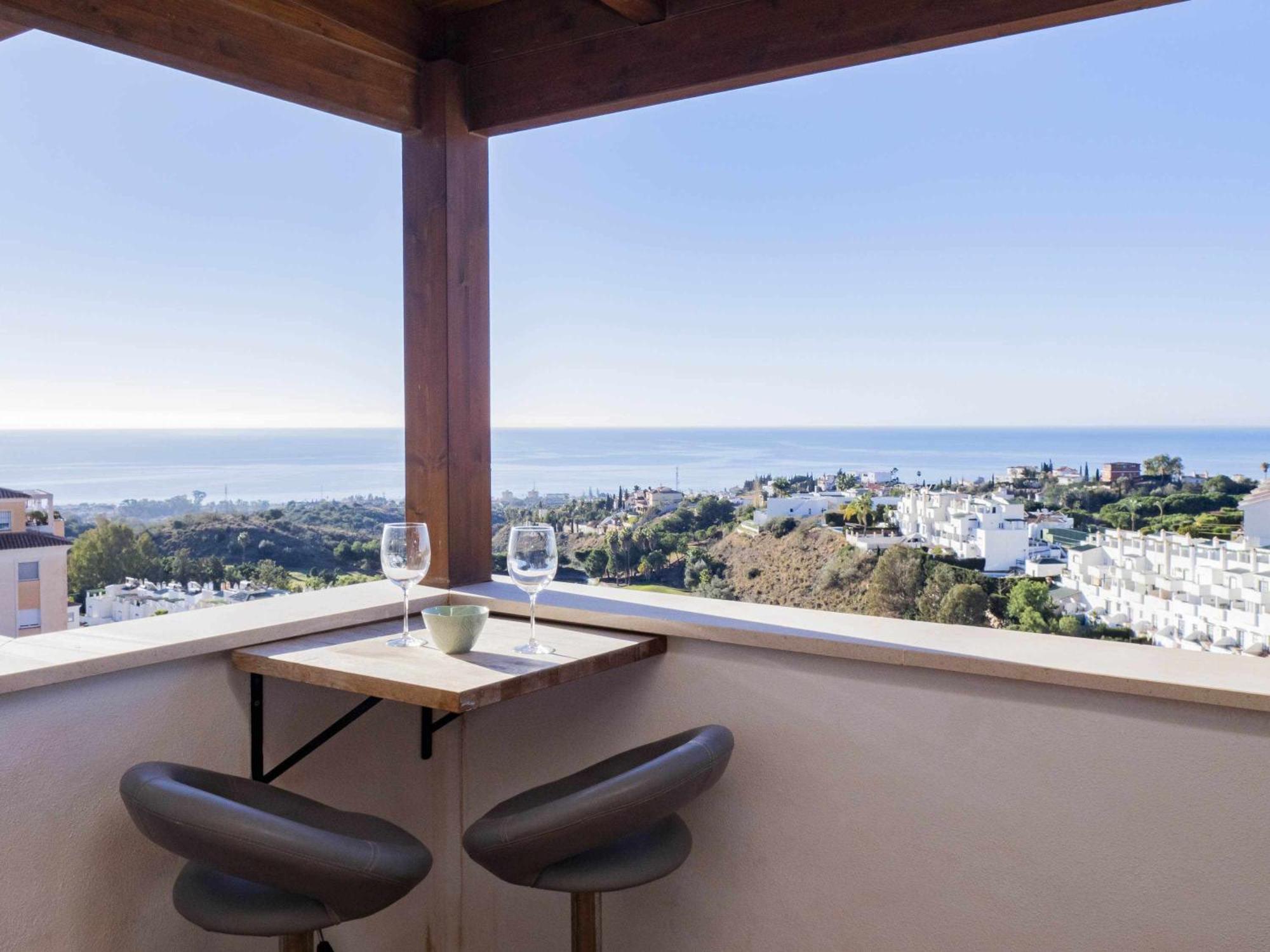 Apartamento Atico Con Vistas Al Mar Piscina Y Parking Málaga Exterior foto